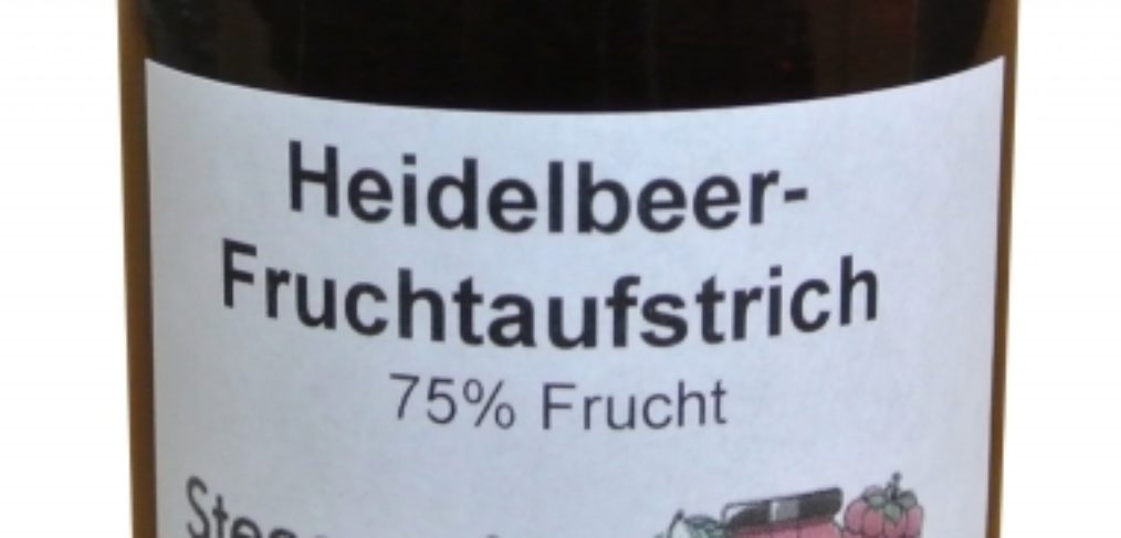 Heidelbeer Fruchtaufstrich vom Bauernhof Steegmaier in Ludwigsburg, Kornwestheim, Stuttgart